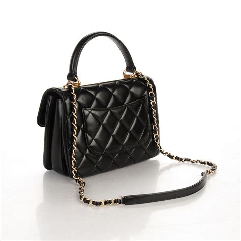 small flap bag with top handle chanel|Chanel small double flap bag.